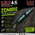 Zombie -LEJ 4.5 Jointed Shallow Diver – Hand Painted Lake Erie Walleye Crankbait