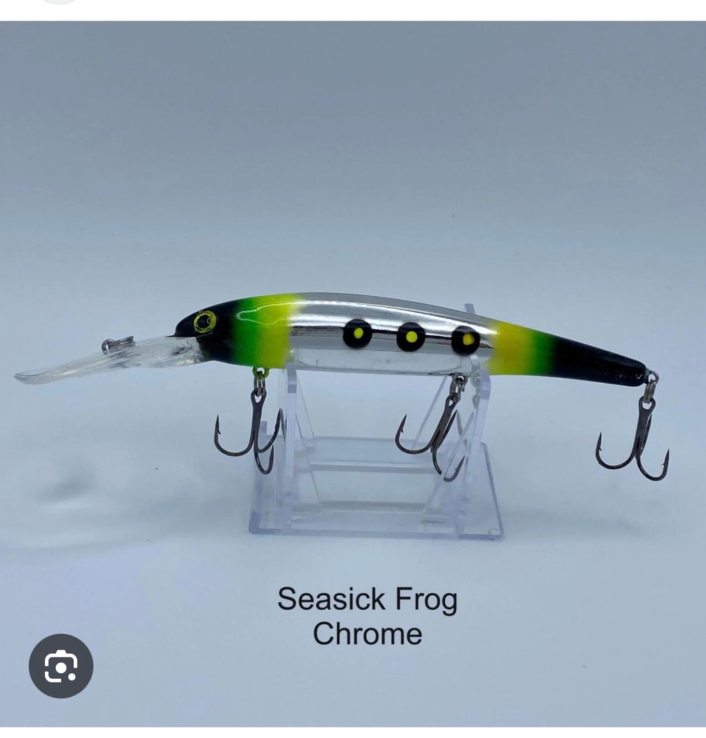 Chrome Seasick Frog Custom Painted Deep Diving Bandit
