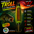 Troll 2-1/2” Custom Painted Trolling Spoon