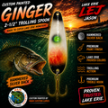 Ginger 2-1/2” Custom Painted Trolling Spoon