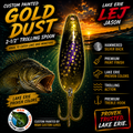 Gold Dust 2-1/2” Custom Painted Trolling Spoon
