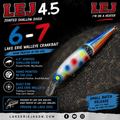 6-7 LEJ 4.5 Jointed Shallow Diver – Hand Painted Lake Erie Walleye Crankbait
