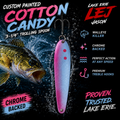 Cotton Candy 3-1/4” Custom Painted Trolling Spoon