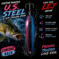 U.S. Steel 2-3/4” Custom Painted Trolling Spoon