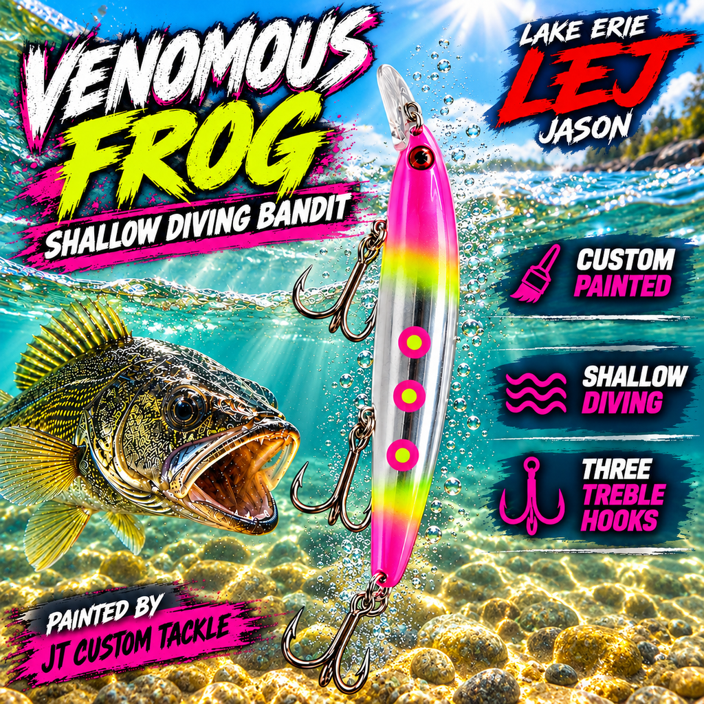 Custom Painted Venomous Frog SHALLOW Diving Bandit
