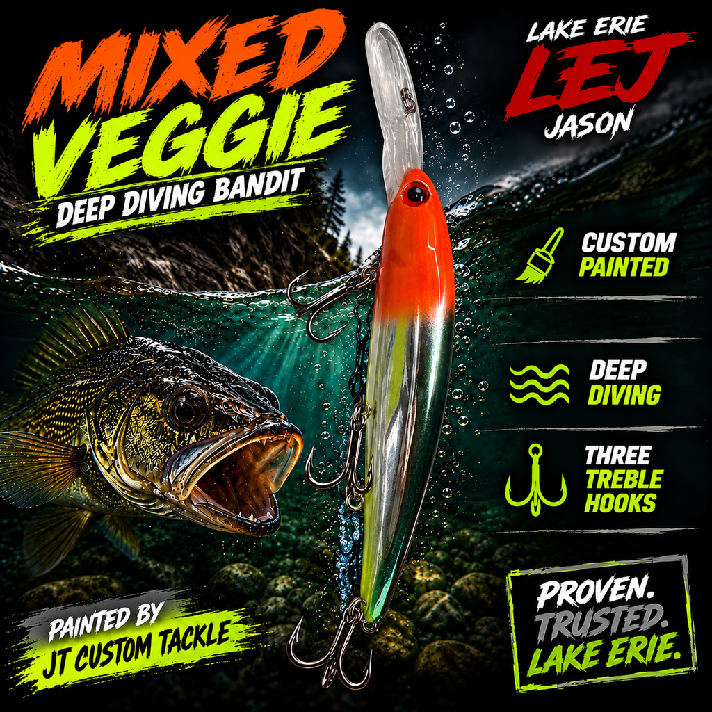 Mixed Veggies Custom Painted Deep Diving Bandit