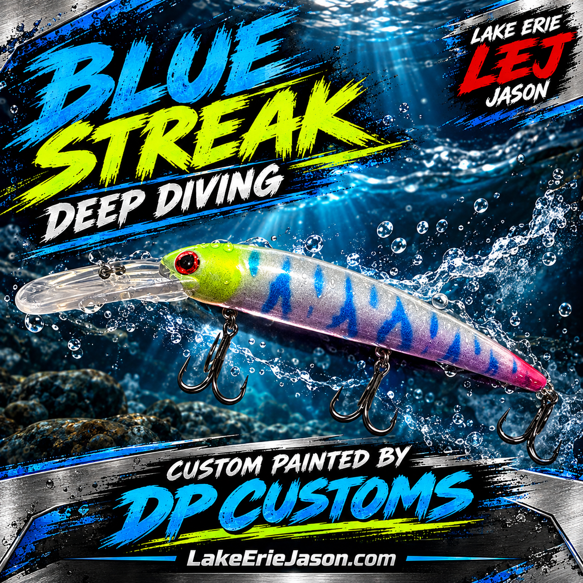 Blue Streak Custom Painted Deep Diver