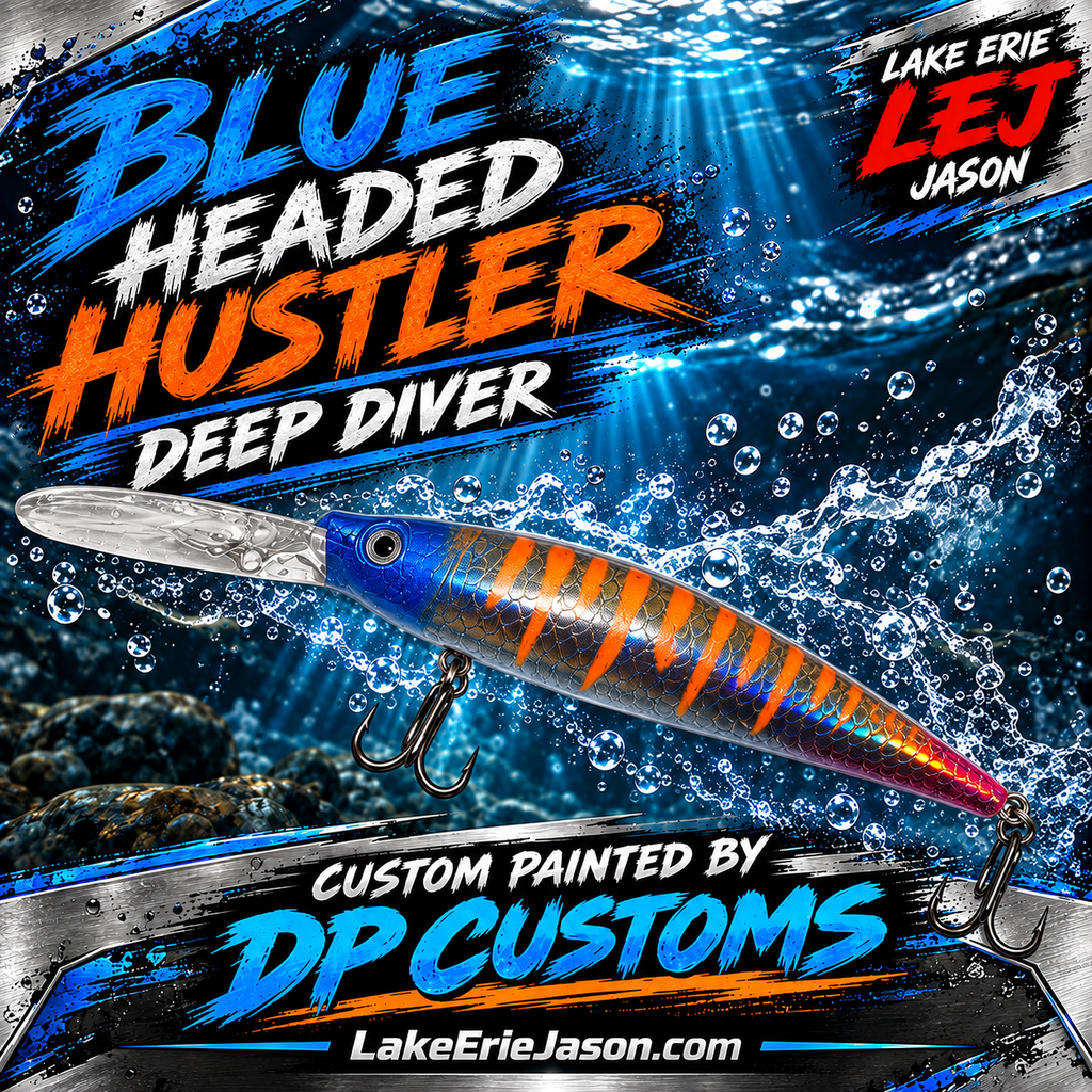 Blue Headed Hustler Custom Painted Deep Diver