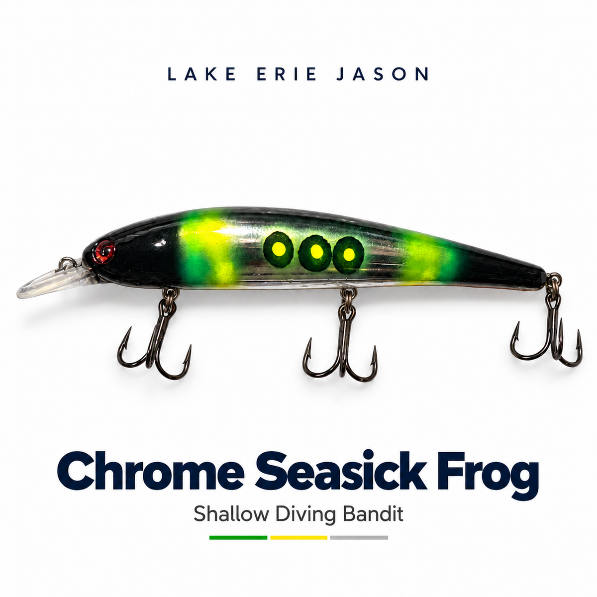 Chrome Seasick Frog Custom Painted SHALLOW Diving Bandit