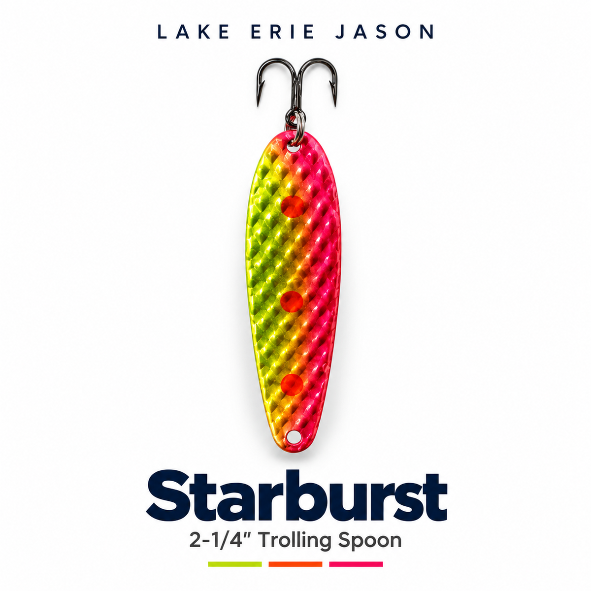StarBurst 2-1/4” Custom Painted Trolling Spoon