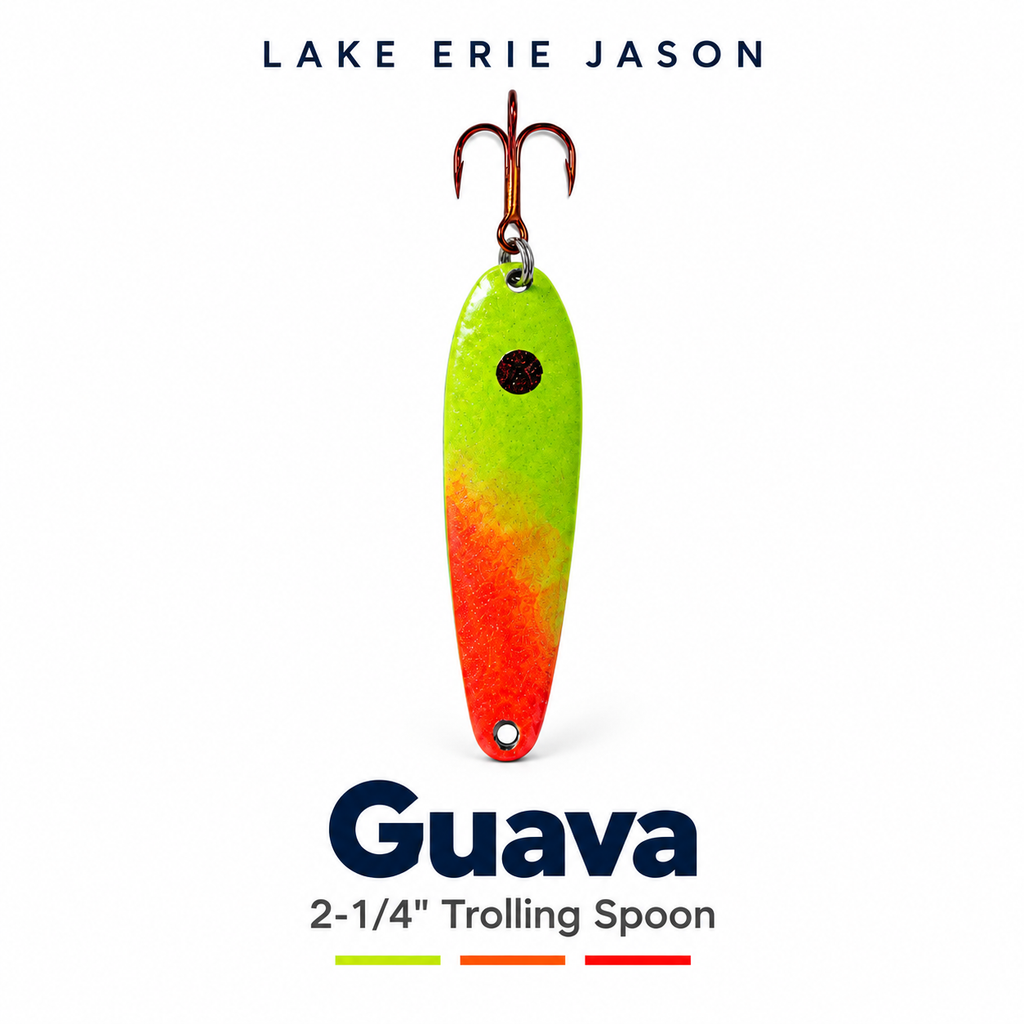 Guava 2-1/4” Custom Painted Trolling Spoon