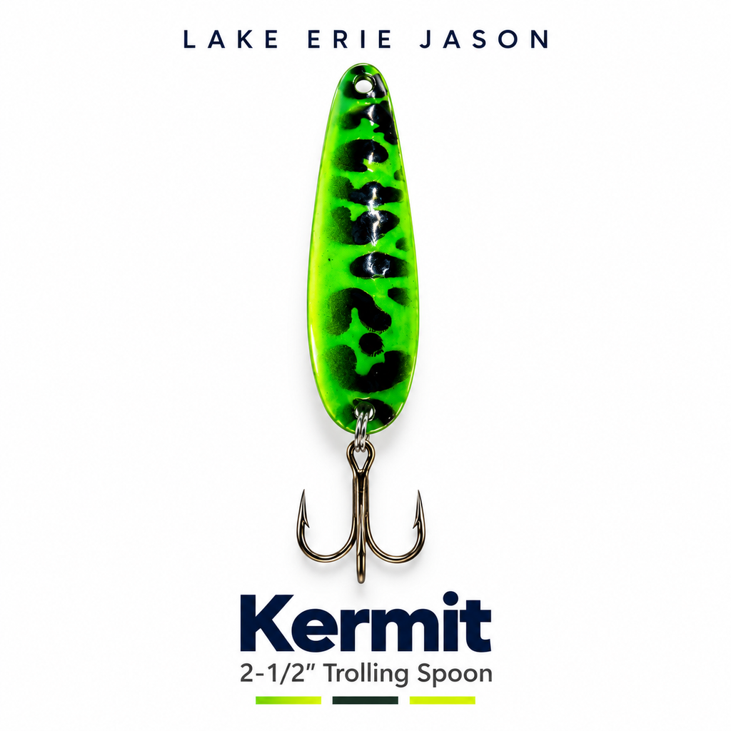 Kermit 2-1/2” Custom Painted Trolling Spoon