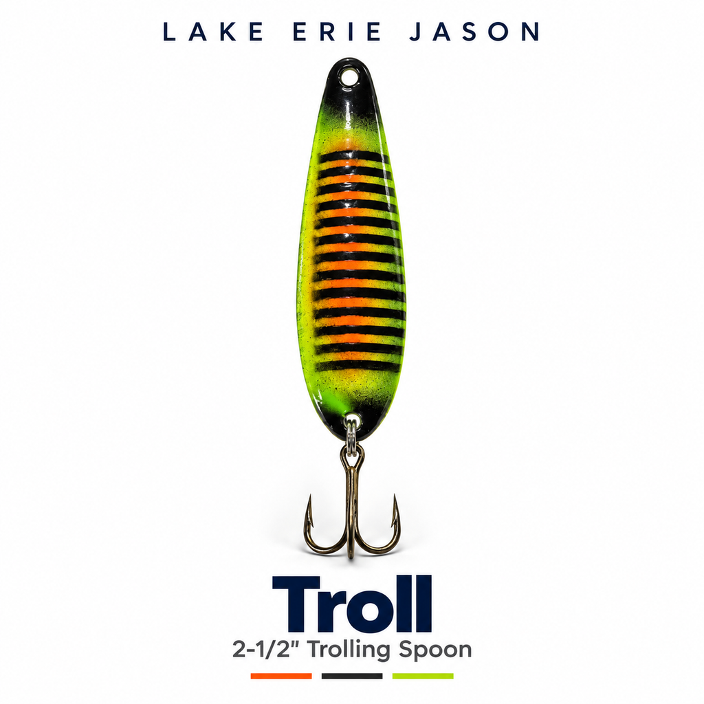 Troll 2-1/2” Custom Painted Trolling Spoon
