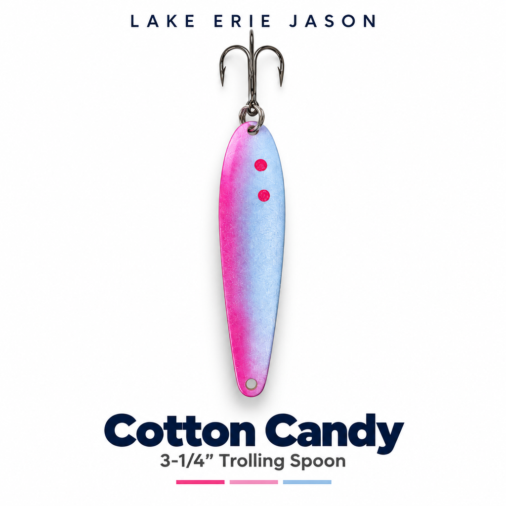 Cotton Candy 3-1/4” Custom Painted Trolling Spoon