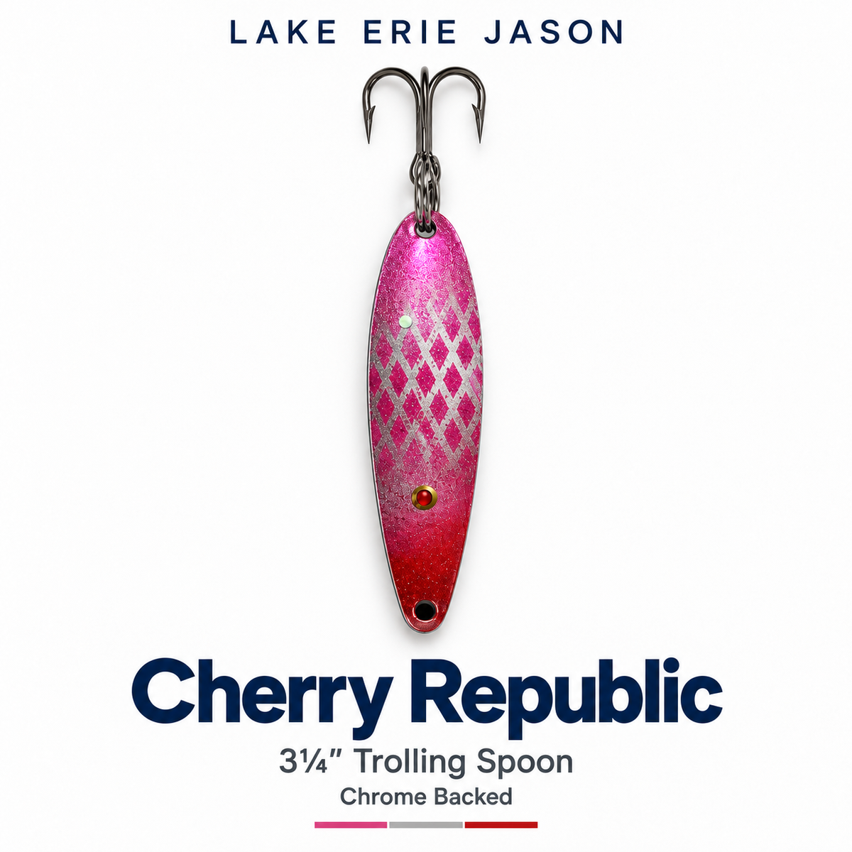 Cherry  Republic 3-1/4” Custom Painted Trolling Lure