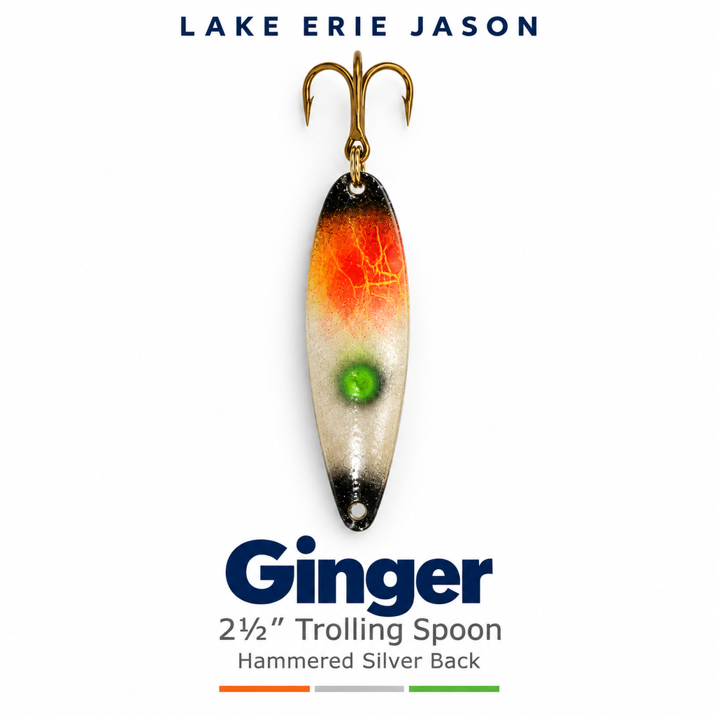 Ginger 2-1/2” Custom Painted Trolling Spoon