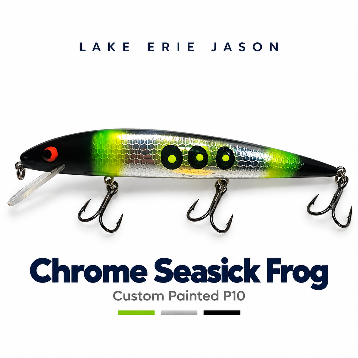 Chrome Seasick Frog Custom Painted P10