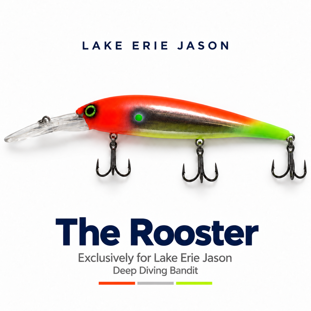 The Rooster- Custom Painted Deep Diving Bandit